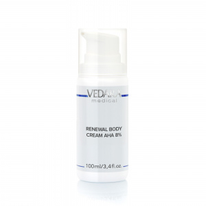 Восстанавливающий крем для тела с AHA-кислотами 8% / Renewal Body Cream AHA 8%, 100 ml (M119) Vedara Medical